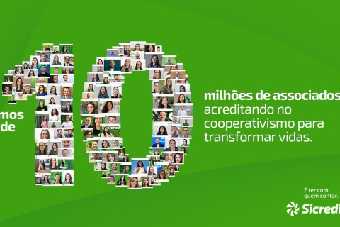 Sicredi chega a 10 milhões de associados em todo o Brasil