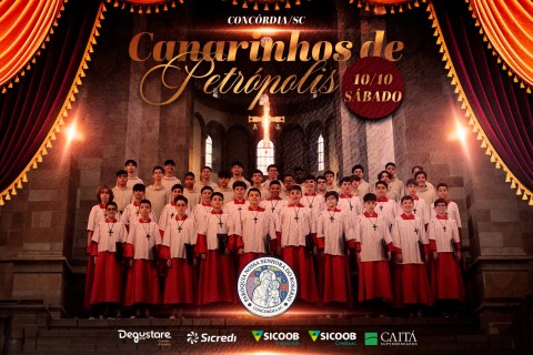 Coral dos Canarinhos de Petrópolis se apresenta neste sábado em Concórdia