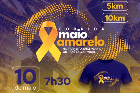 Diretoria de Trânsito promove corrida alusiva ao Maio Amarelo