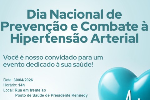 Dia Nacional de Combate à Hipertensão terá orientações e cuidados em posto de saúde de Concórdia